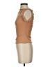 KHY Solid Tan Short Sleeve Top Size S - photo 5
