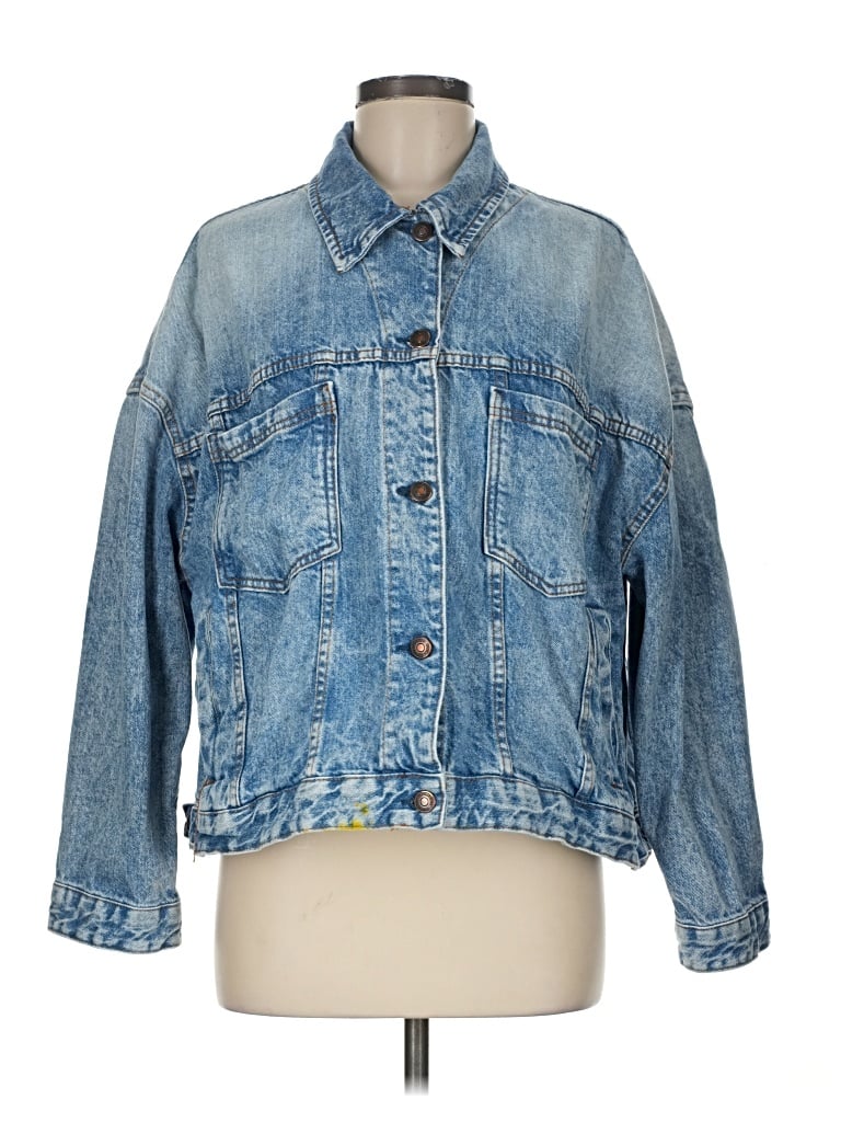Pre-owned We The Free Denim Jacket In Blue