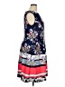 Taylor Print Blue Casual Dress Size 16 - photo 4