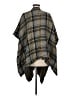 Woolrich 100% Acrylic Checkered-gingham Plaid Gray Kimono One size - photo 2
