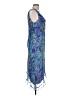 Be Smart 100% Polyester Tropical Blue Cocktail Dress Size 13 - photo 4