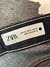 Zara Chevron-herringbone Blue Jeans Size 4 - photo 7