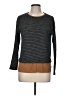 Pull&Bear Stripes Black Gray Long Sleeve Top Size M - photo 1