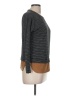 Pull&Bear Stripes Black Gray Long Sleeve Top Size M - photo 4