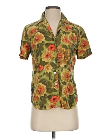 Casual Corner Short Sleeve Silk Top (view 1)