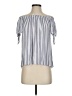 Aqua 100% Rayon Gray Short Sleeve Blouse Size S - photo 1