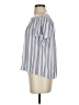 Aqua 100% Rayon Gray Short Sleeve Blouse Size S - photo 5