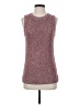 Ella Moss Marled Pink Burgundy Sweater Vest Size S - photo 1