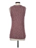Ella Moss Marled Pink Burgundy Sweater Vest Size S - photo 2