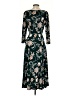 Nina Leonard Print Teal Casual Dress Size S - photo 2