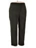 Notations Solid Green Casual Pants Size 1X - photo 1