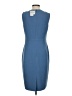 Kasper Solid Blue Casual Dress Size 4 - photo 2