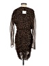 Zara 100% Polyester Animal Print Brown Cocktail Dress Size XS - photo 2