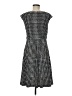 212 Collection 100% Polyester Houndstooth Black Casual Dress Size M - photo 2