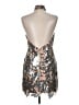 Milly 100% Polyester Metallic Silver Cocktail Dress Size 6 - photo 2