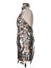 Milly 100% Polyester Metallic Silver Cocktail Dress Size 6 - photo 5