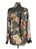 Gilli 100% Polyester Floral Gray Long Sleeve Blouse Size 8 - photo 2