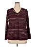 Chenault Burgundy Long Sleeve Henley Size XXL - photo 1