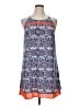 THML 100% Polyester Paisley Blue Casual Dress Size XL - photo 1