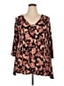 Rose + Olive Black 3/4 Sleeve Blouse Size 2X - photo 1