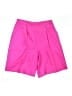 Doncaster Collection 100% Silk Solid Pink Shorts Size 14 - photo 1