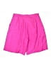 Doncaster Collection 100% Silk Solid Pink Shorts Size 14 - photo 2