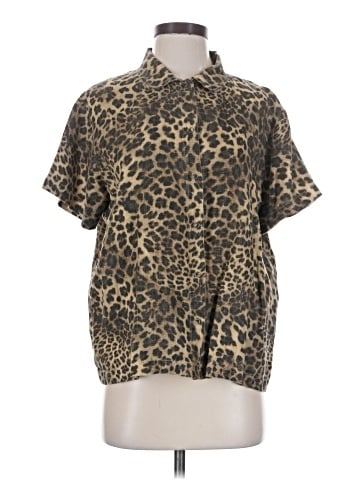 Hot Cotton Short Sleeve Blouse (view 1)