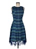 Maia Tweed Blue Cocktail Dress Size 8 - photo 1