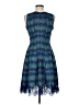 Maia Tweed Blue Cocktail Dress Size 8 - photo 2