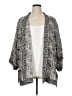 Max Studio 100% Polyester Floral Gray 3/4 Sleeve T-Shirt Size 1X - photo 1