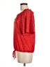 Fred David Red Short Sleeve Blouse Size M - photo 5