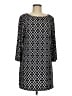 Grayson Argyle Black Casual Dress Size Med (3) - photo 1