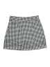 Emerald 18 Checkered-gingham Black Casual Skirt Size M - photo 2