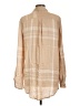 Cato 100% Rayon Tan Long Sleeve Button-Down Shirt Size L - photo 2