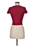 Wild Love Burgundy Short Sleeve Top Size M - photo 2