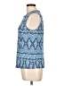 J. McLaughlin Blue Sleeveless Blouse Size L - photo 5