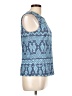 J. McLaughlin Blue Sleeveless Blouse Size L - photo 4