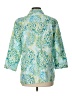 JM Collection Print Teal 3/4 Sleeve Blouse Size 12 - photo 2