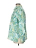 JM Collection Print Teal 3/4 Sleeve Blouse Size 12 - photo 5