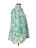 JM Collection Print Teal 3/4 Sleeve Blouse Size 12 - photo 4
