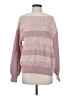 Line & Dot 100% Polyester Stripes Pink Pullover Sweater Size S - photo 1