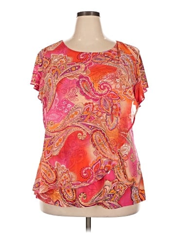 Roz & Ali Short Sleeve Blouse (view 1)