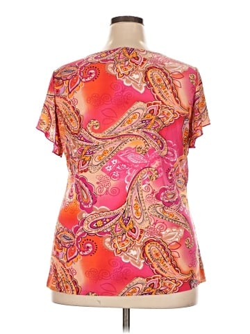 Roz & Ali Short Sleeve Blouse (view 2)