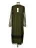 Topshop 100% Polyester Green Casual Dress Size 4 - photo 2
