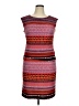 Cato 100% Polyester Graphic Burgundy Casual Dress Size 14 - photo 1