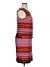 Cato 100% Polyester Graphic Burgundy Casual Dress Size 14 - photo 4