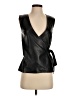 Iris & Ink 100% Leather Black Vest Size 2 - photo 1