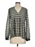 Max Studio 100% Polyester Gray Long Sleeve Blouse Size S - photo 1