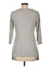 Yvos Gray 3/4 Sleeve Top Size L - photo 2