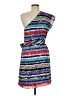 Laundry by Design 100% Polyester Print Blue Cocktail Dress Size 8 - photo 2